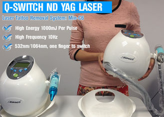 1064 Nanometer/532 Nanometer Nd YAG Laser-Tätowierungs-Abbau-Maschine, Tätowierungs-Laser-Abbau-Ausrüstung