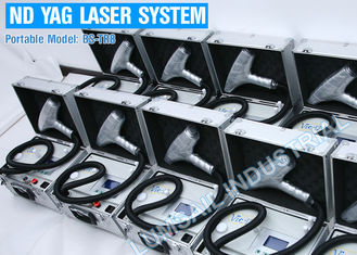 Schmerzlose Laser-Tätowierungs-Abbau-dauerhafte Sicherheits-Behandlung Portable-Q geschaltete Nd-Yag