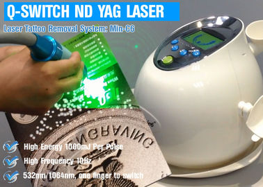 Schalter-Laser-Tätowierungs-Abbau-Maschine 1064nm Q, Nd Yag Laser für Haar-Abbau