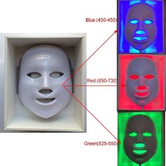 Geführte Gesichtsmasken-Gesichts-Hautpflege-Lichttherapie, Haut-Lichttherapie-Einheit verjüngend