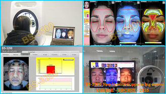 Schönheits-Salon-volles Gesichts-Haut-Prüfvorrichtungs-Maschine mit UV-/RGB/PL heller mehrsprachiger Unterstützung